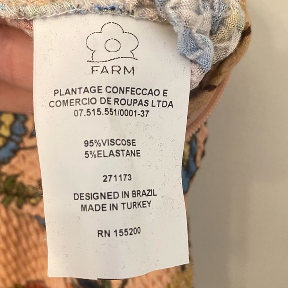 FARM Rio for Anthropologie Peacock Maxi Skirt Floral Bohemian Size Small - Picture 12 of 13